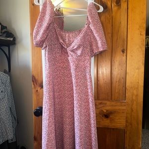 Pink Floral Dress